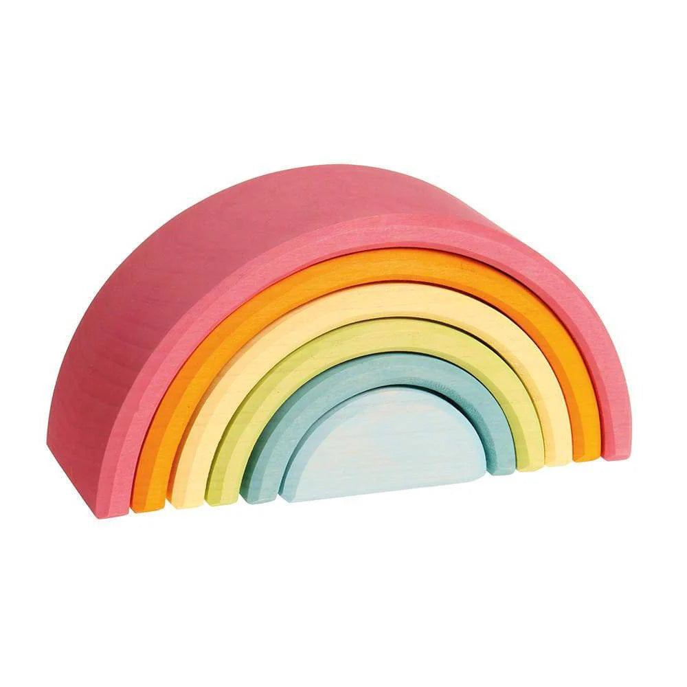 Pastel Wooden Rainbow Tunnel - 6 Pieces