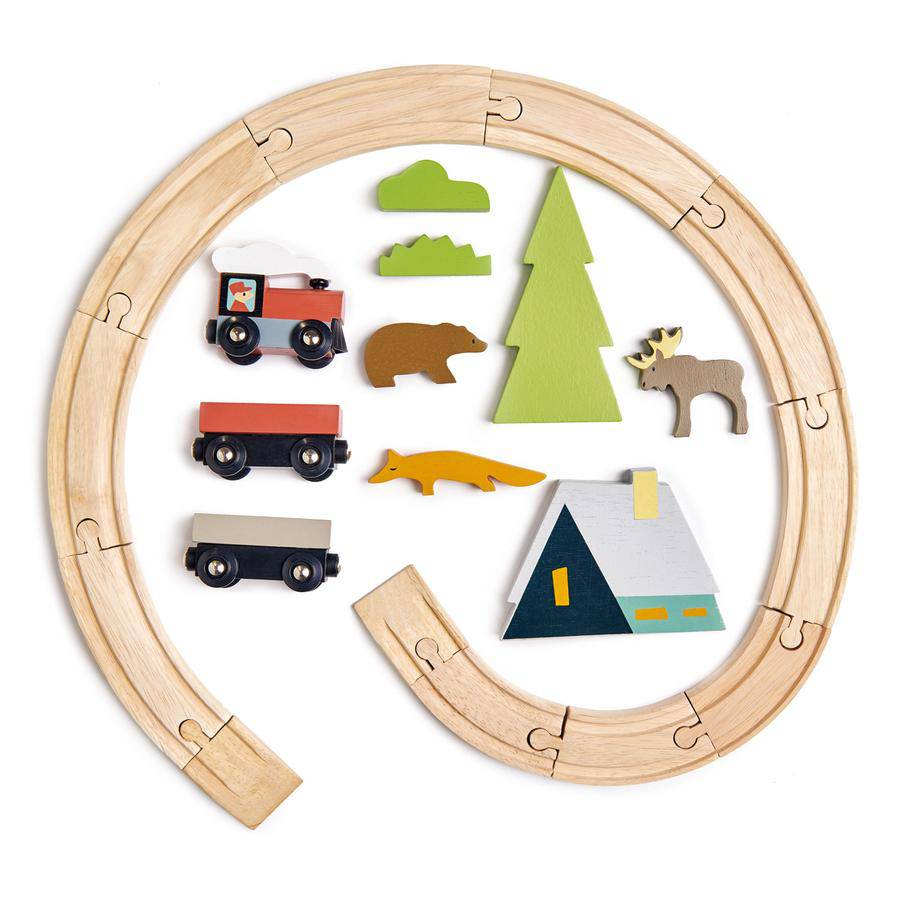 Treetops Wooden Train Set