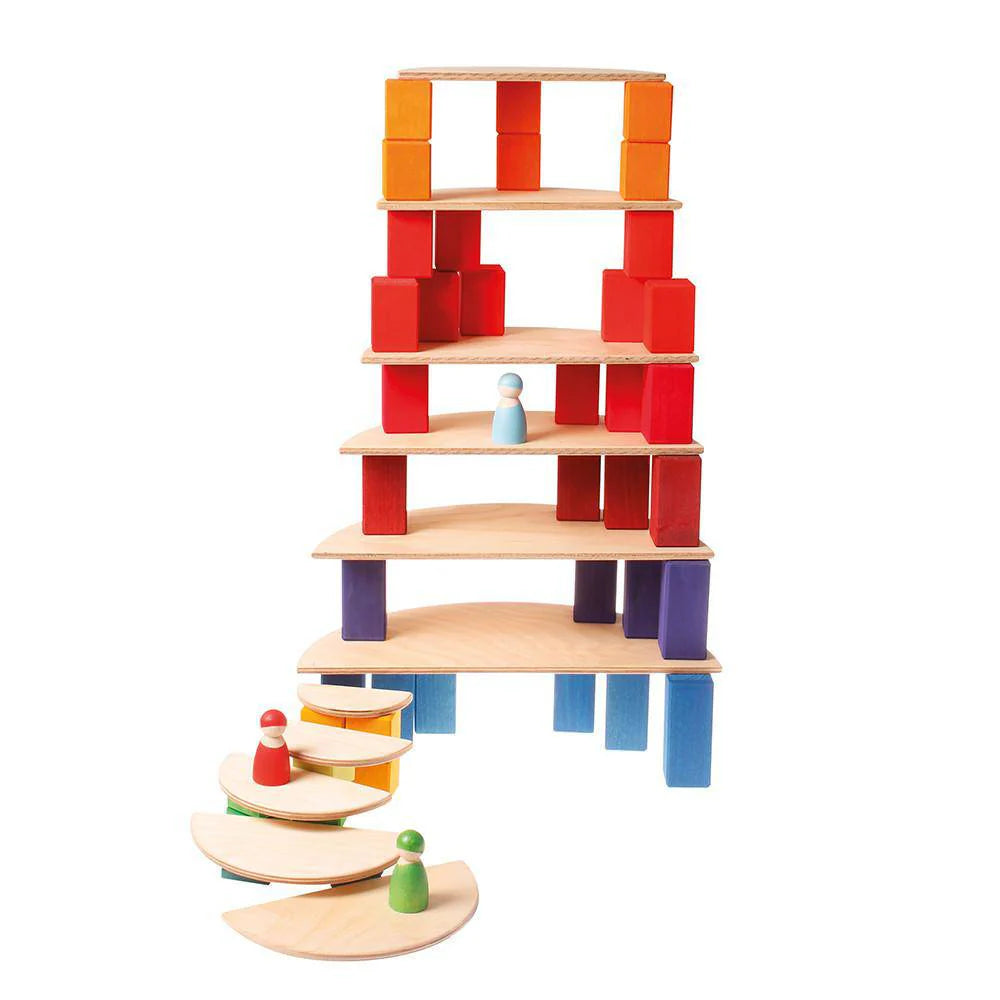 Wooden Semicircle Building Set