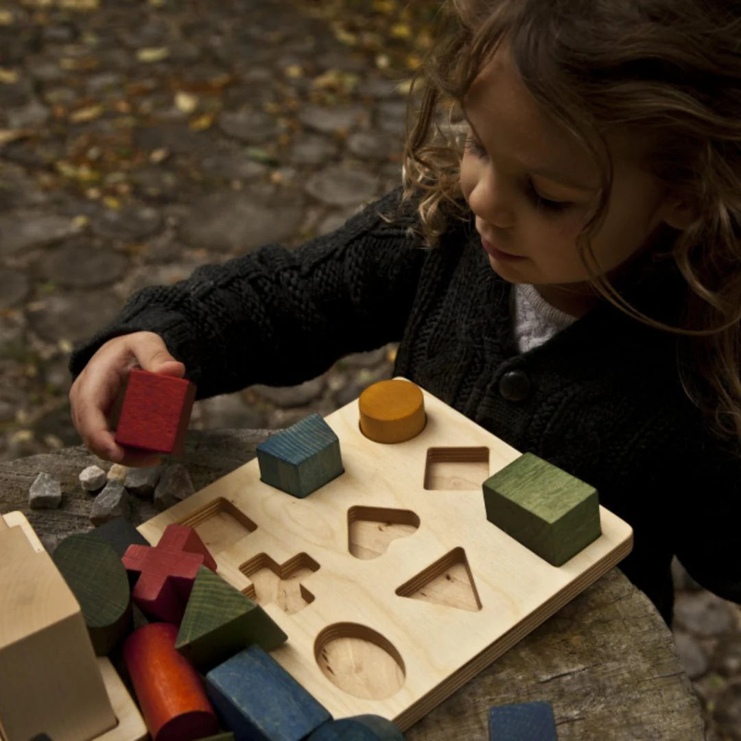 Rainbow Shapes Wooden Puzzle