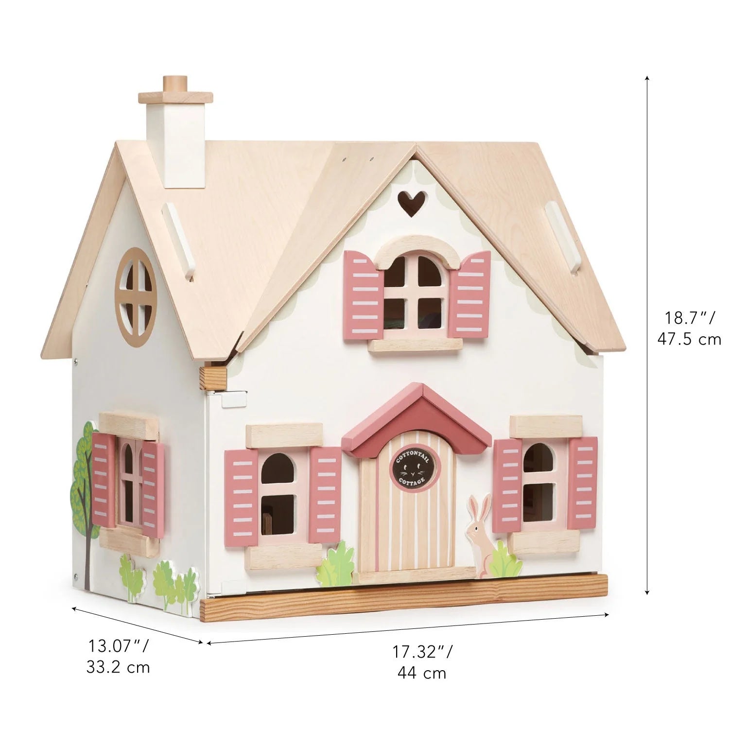 Cottontail Cottage Wooden Dollhouse