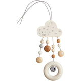 Wooden Dangling Figure Dots with Bell