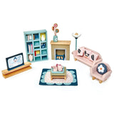 Dovetail Wooden Dollhouse Living Room Set