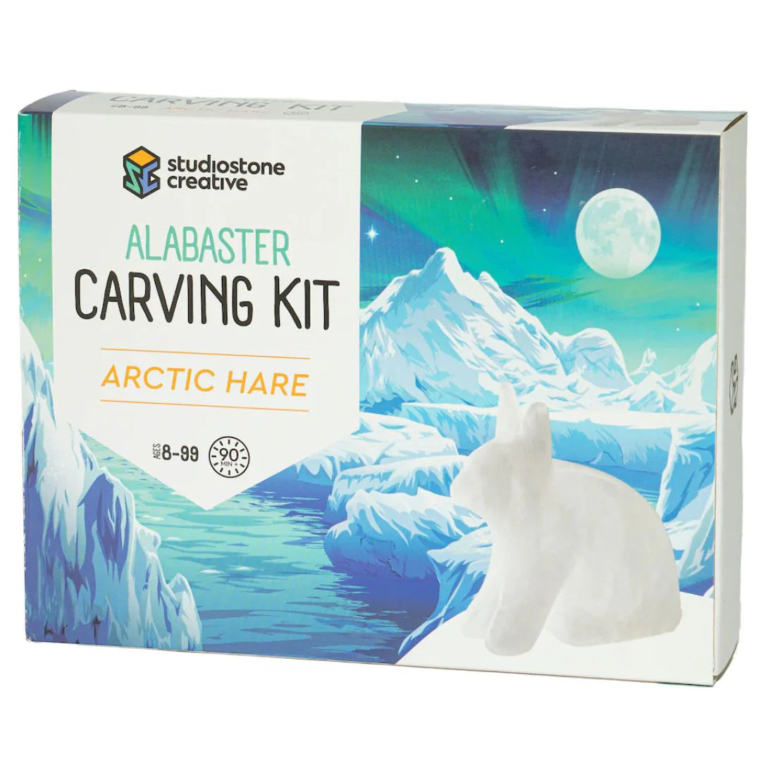 Arctic Hare Alabaster Carving Kit