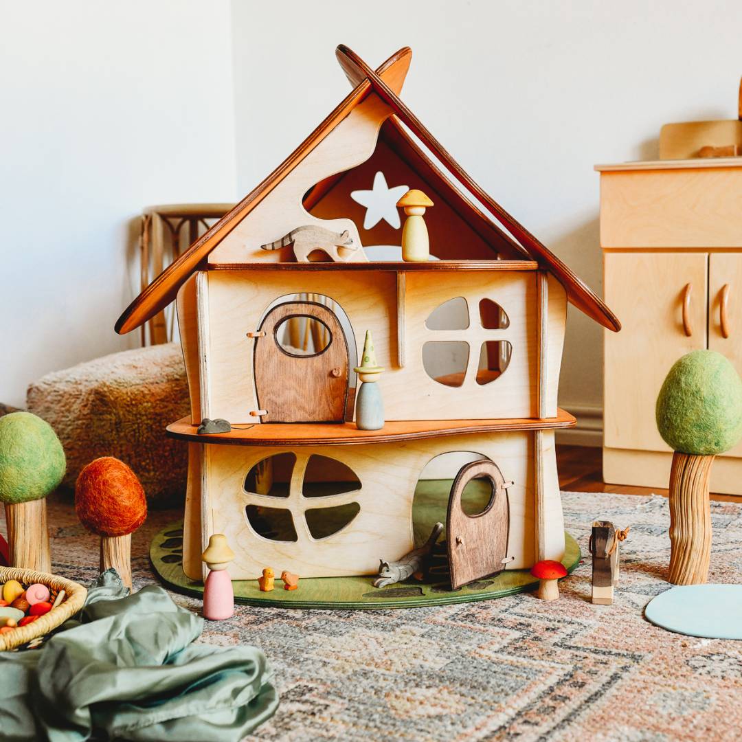 Waldorf Wooden Dollhouse by Twig Studio