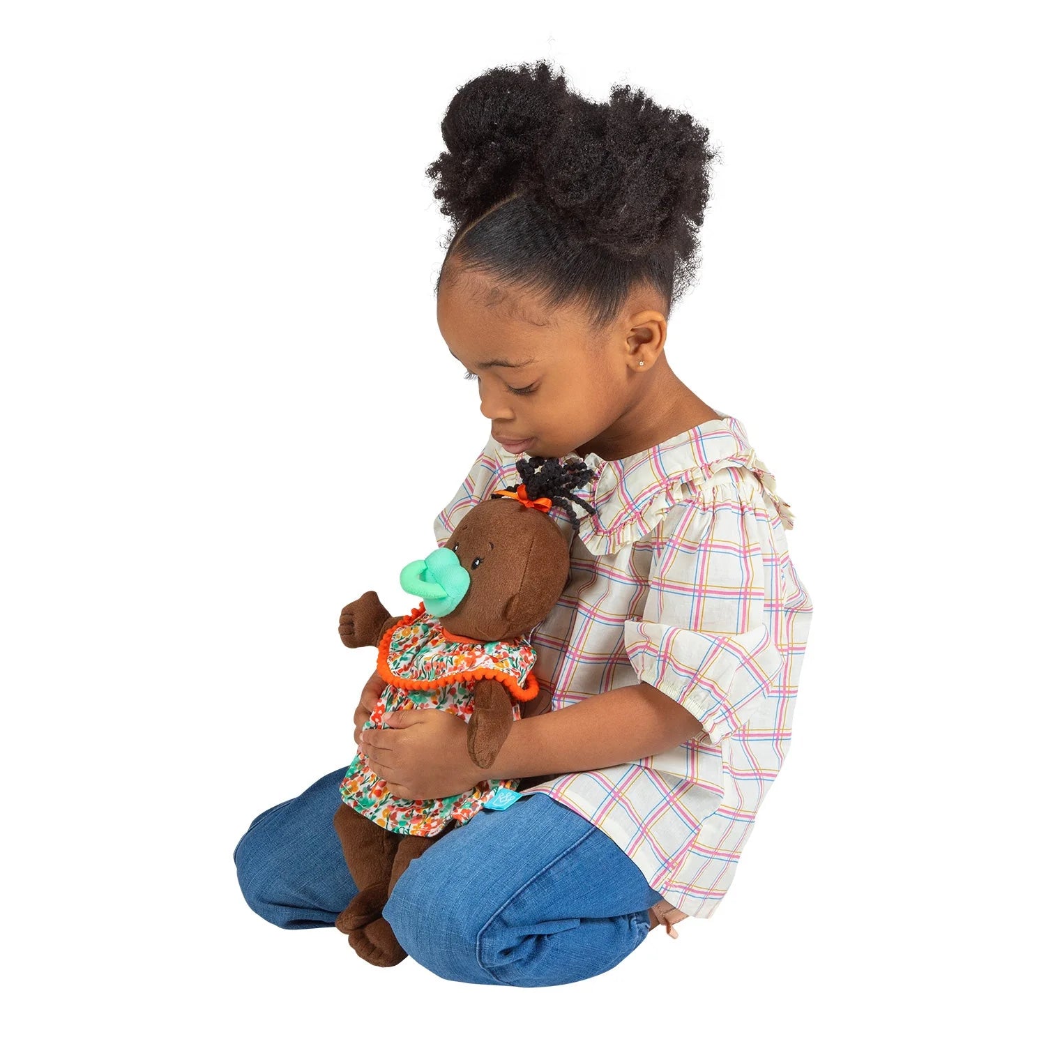 Baby Stella Brown with Black Wavy Hair