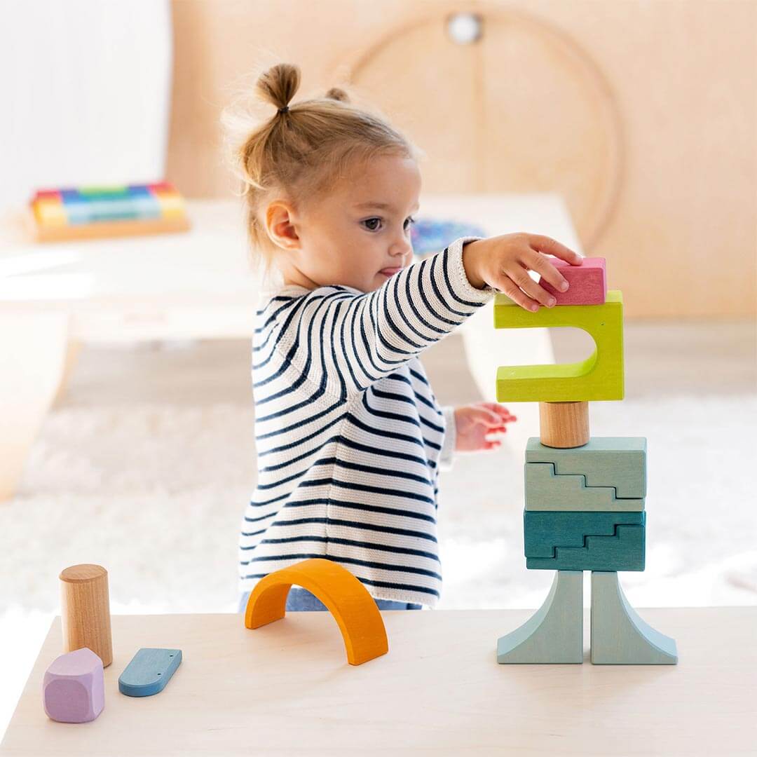 Wooden Building World Cloud Play Set