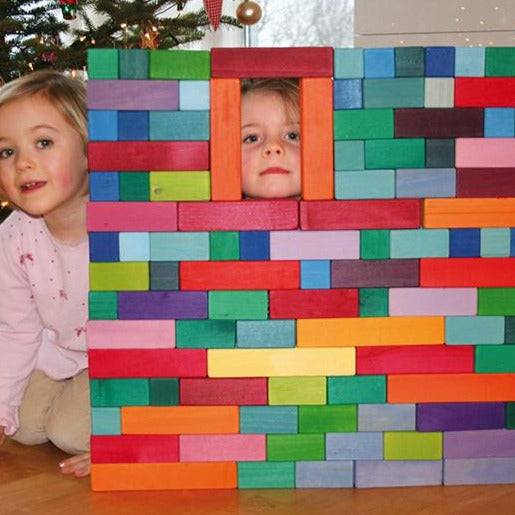 Large Stepped Pyramid Wooden Math Blocks