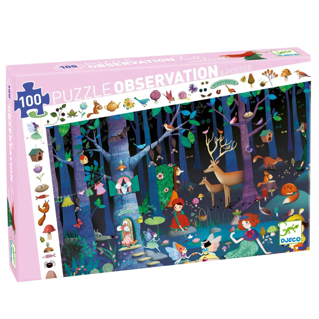 Enchanted Forest Observation Jigsaw Puzzle - 100 Piece