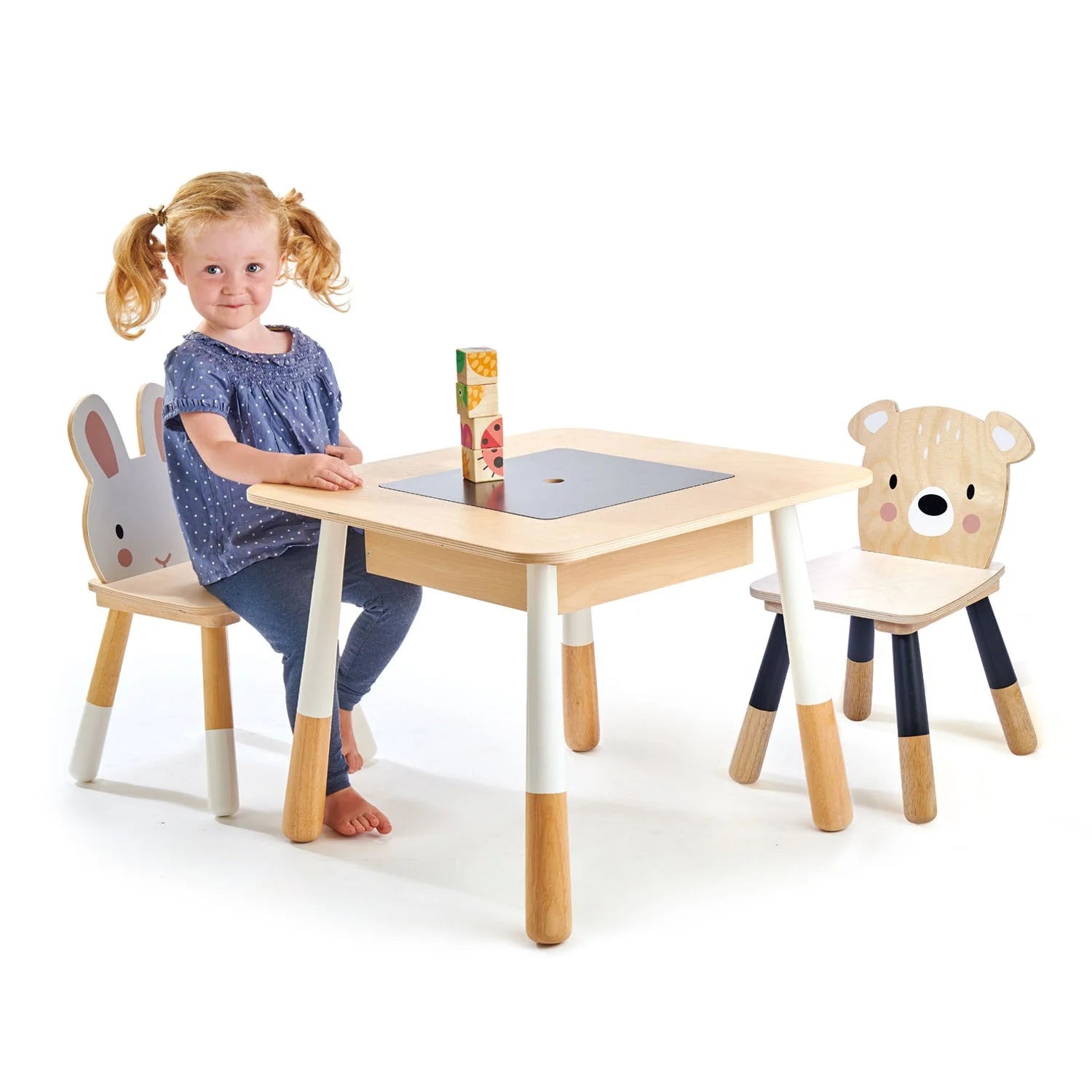 Forest Wooden Activity Table and Chairs Set