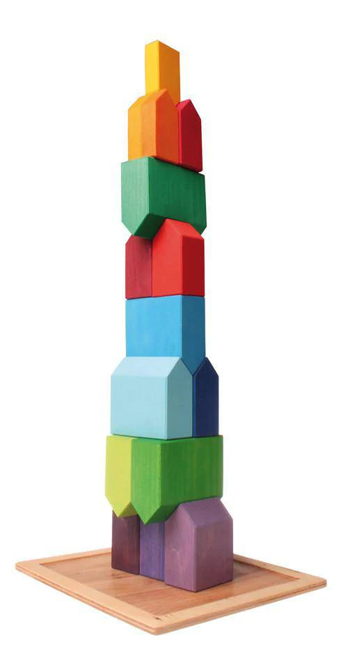 Village Building Blocks Set