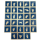 Wooden Sign Language Blocks