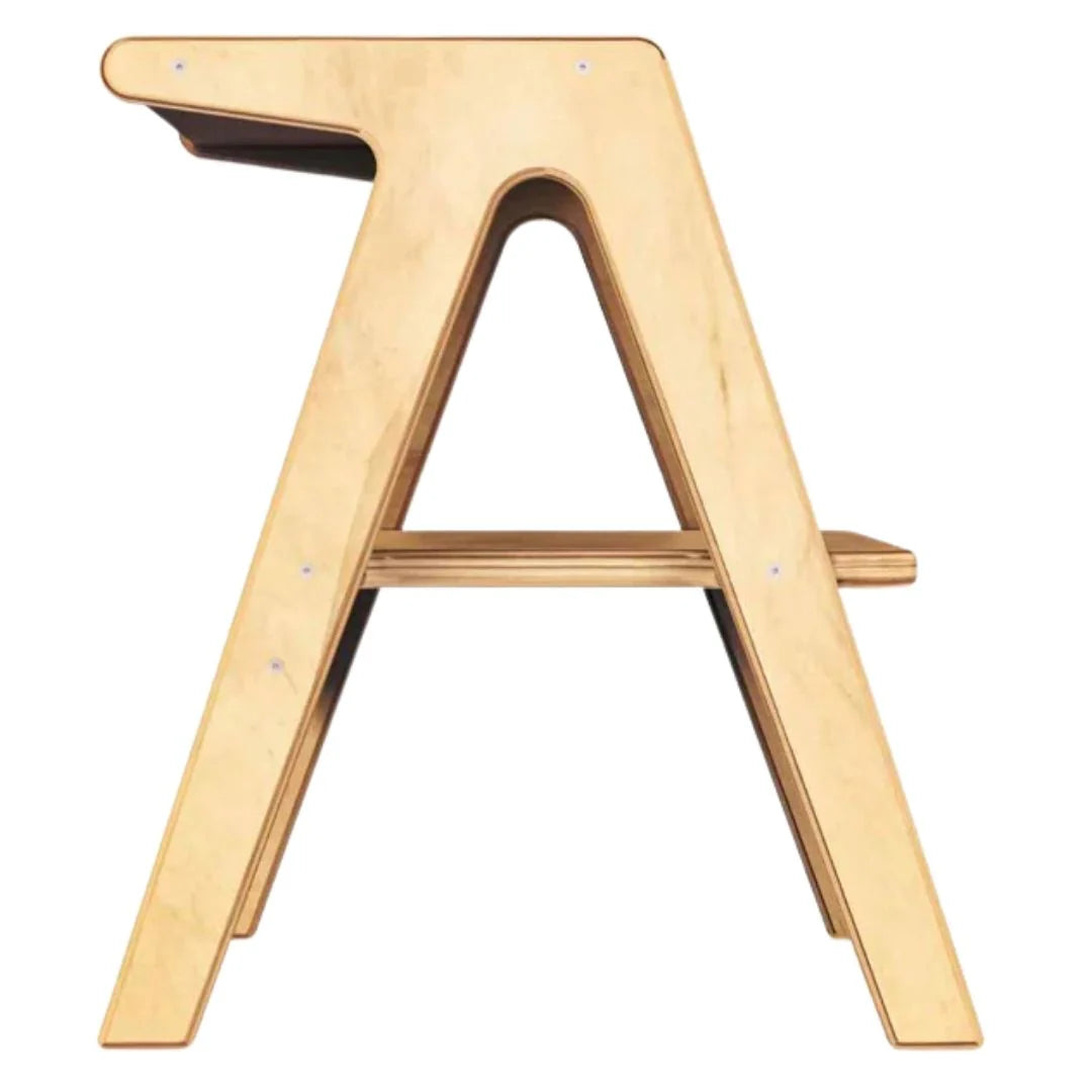 Two-Step Wooden Step Stool - Natural