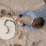 Wooden Mandala Set, Grey Stones