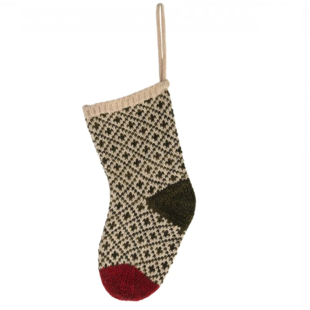 Christmas Stocking - Winter Green