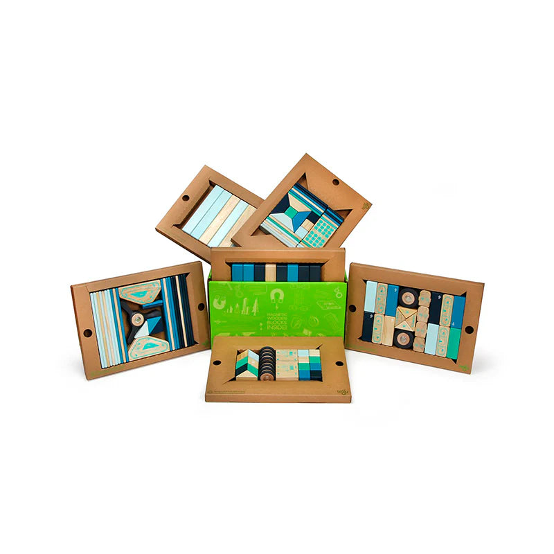 Magnetic Wooden Blocks Classroom Kit - 130 Piece Kit