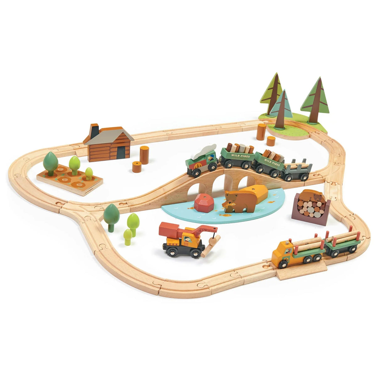 Wild Pines Wooden Train Set