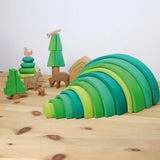 Forest Green Wooden Rainbow Tunnel