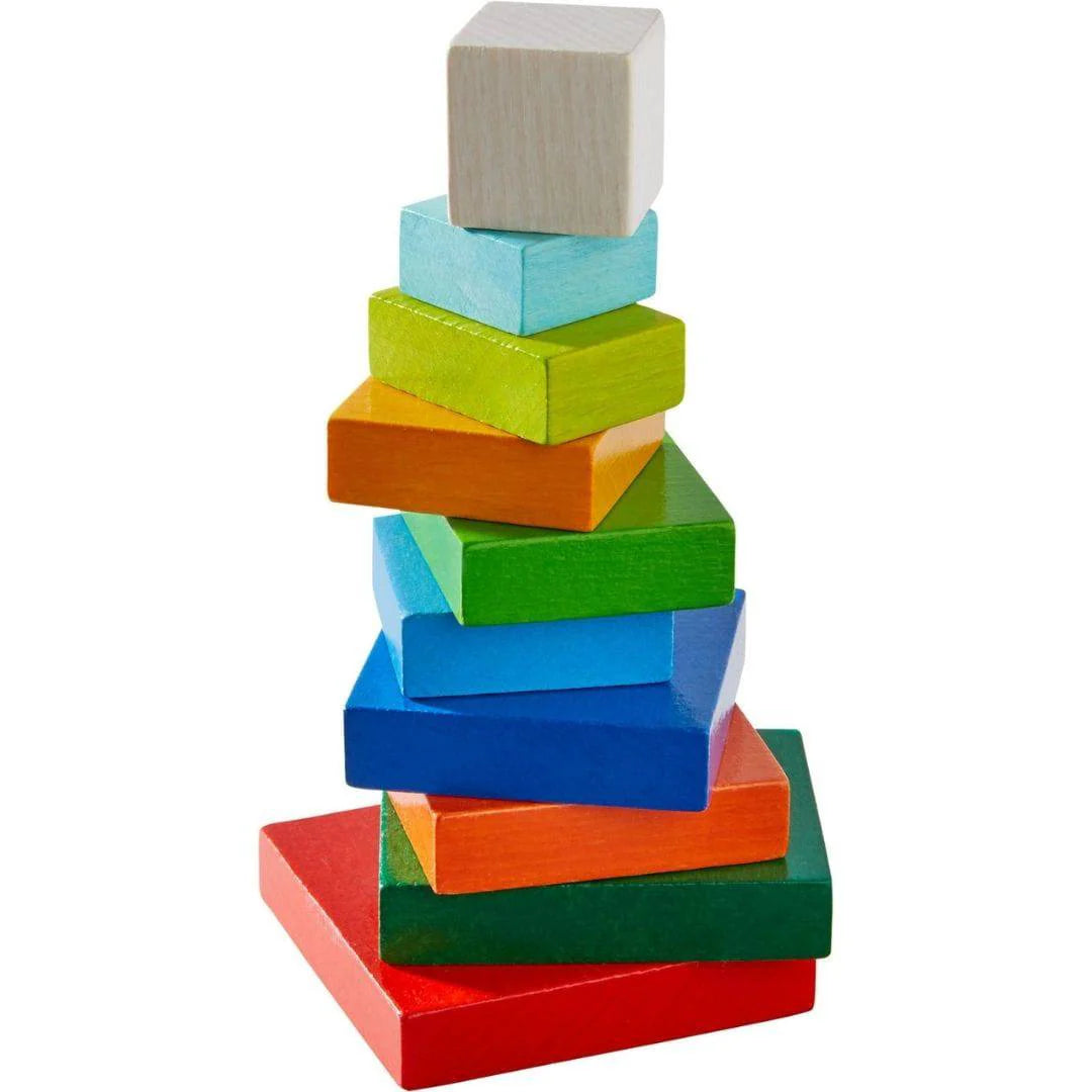 Rainbow Cube Game Wooden Blocks