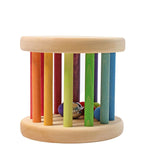 Wooden Rainbow Rolling Wheel