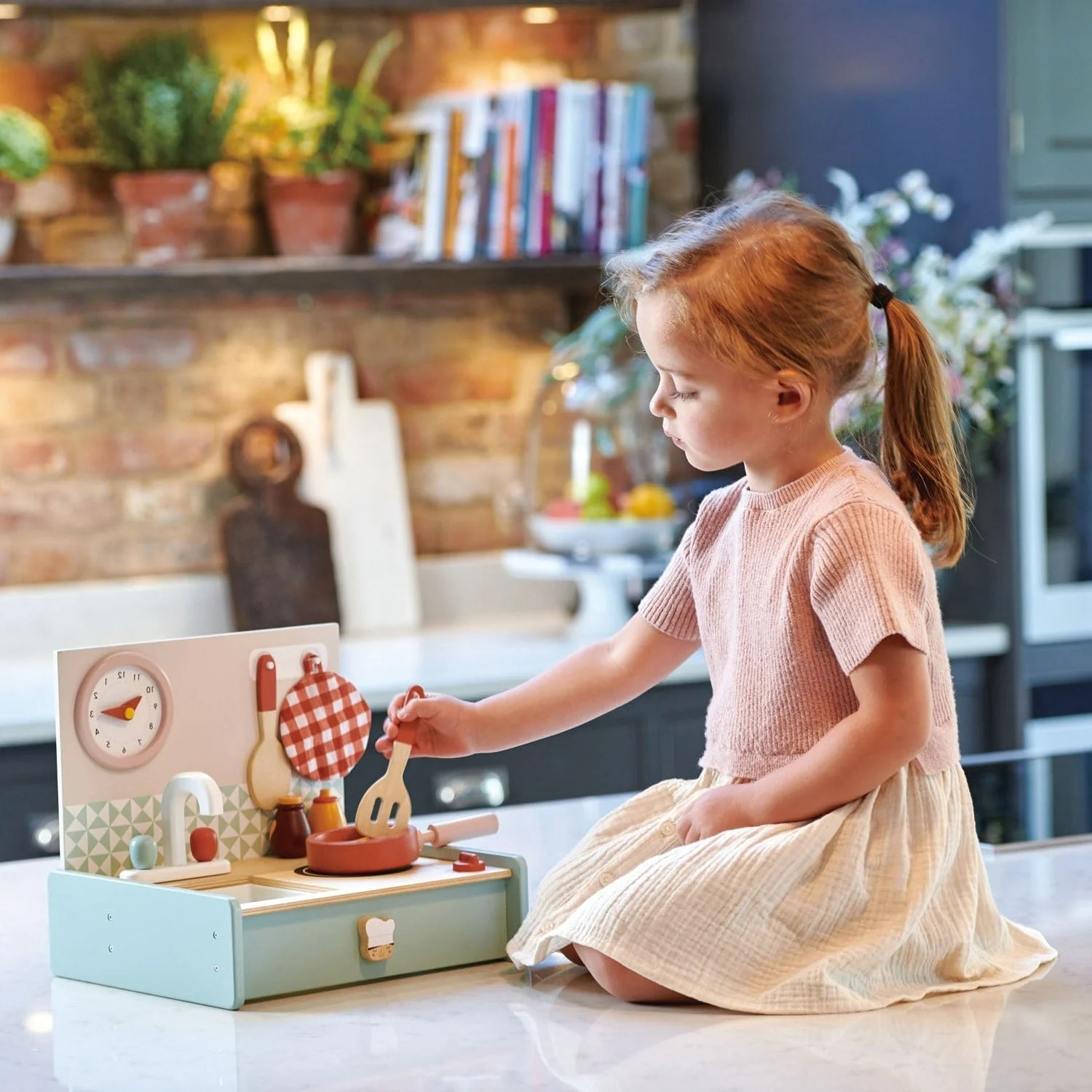 Wooden Fold-Away Mini Kitchenette