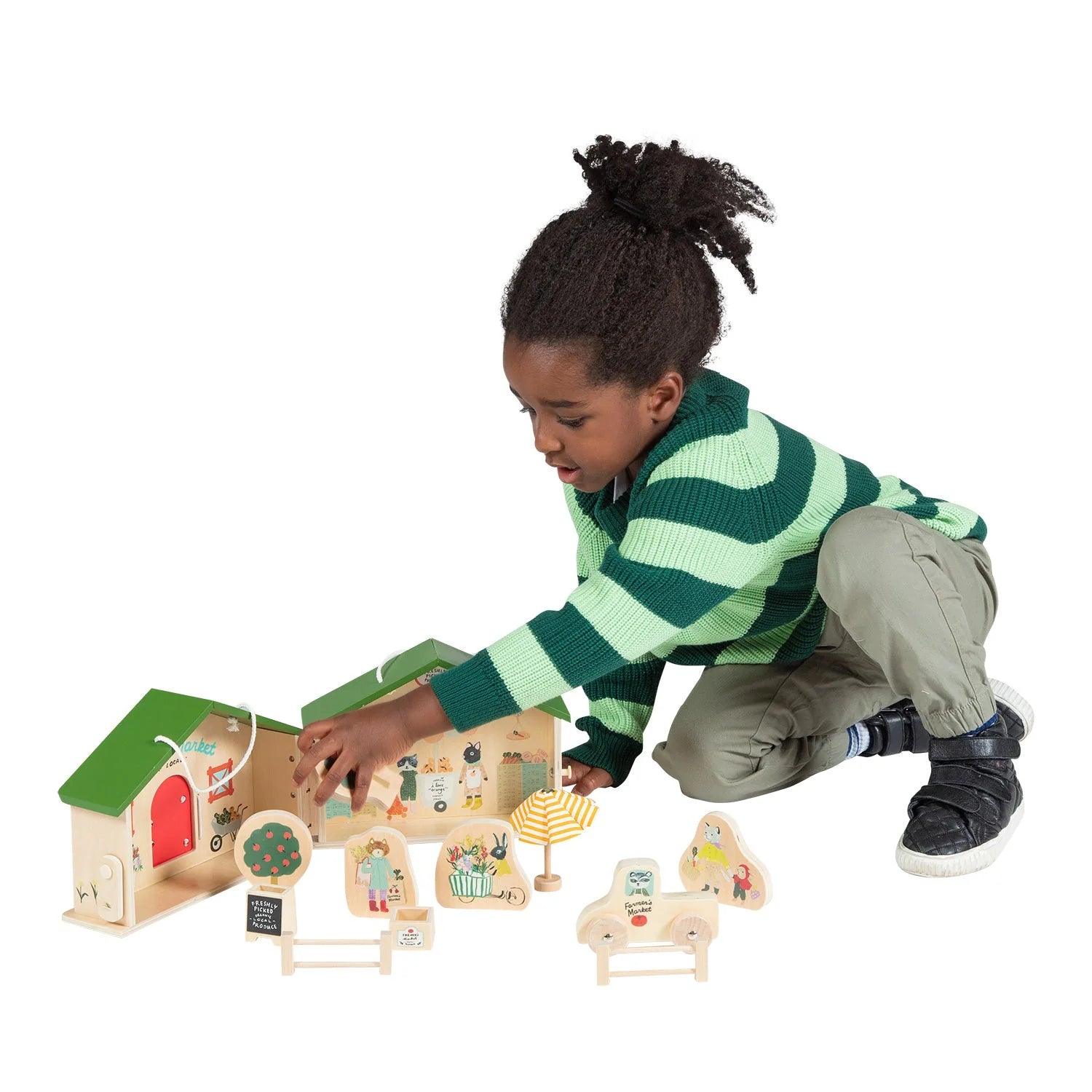 Market Day Wooden Playset