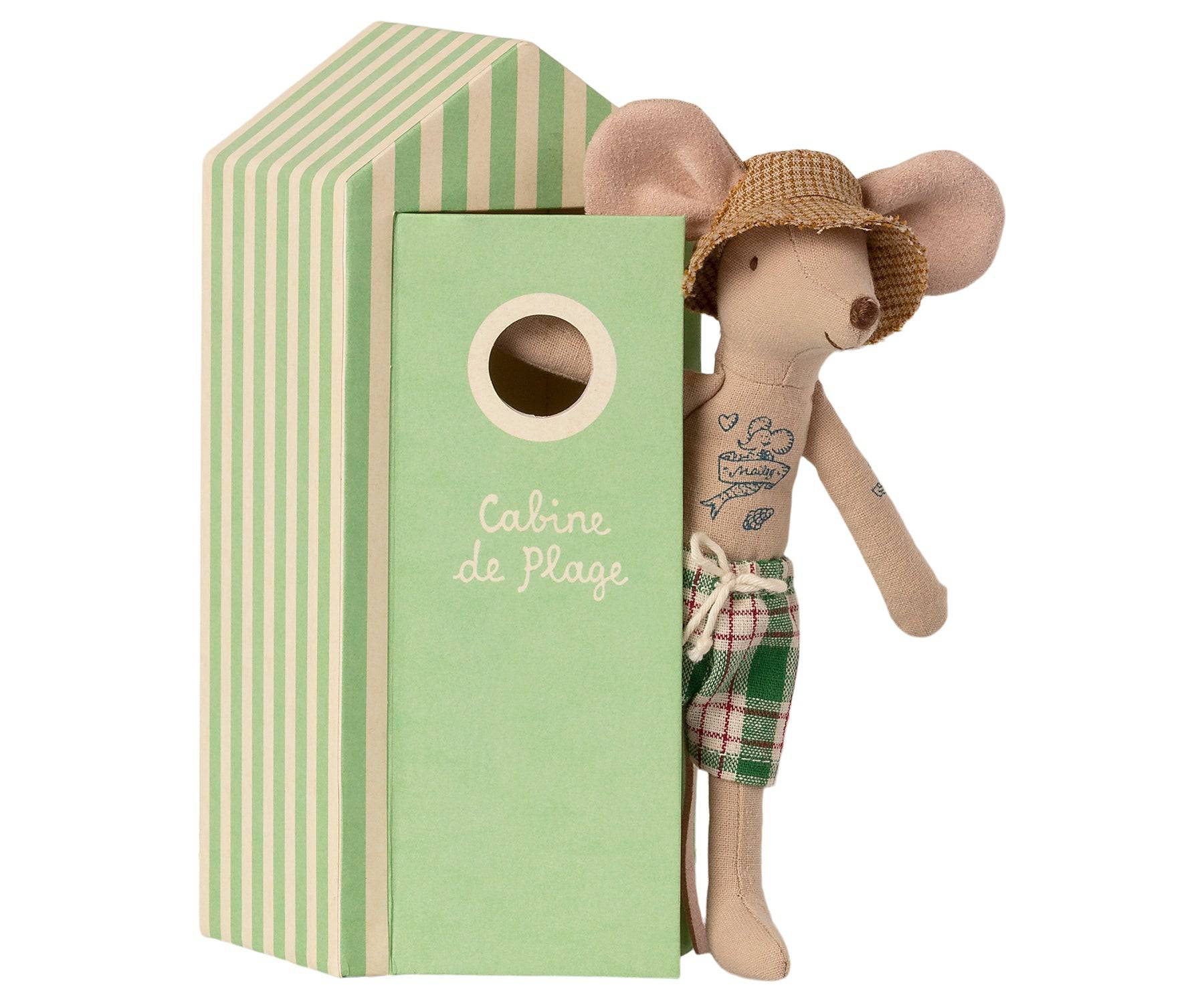 Dad Mouse in a "Cabin de Plage" Cabana