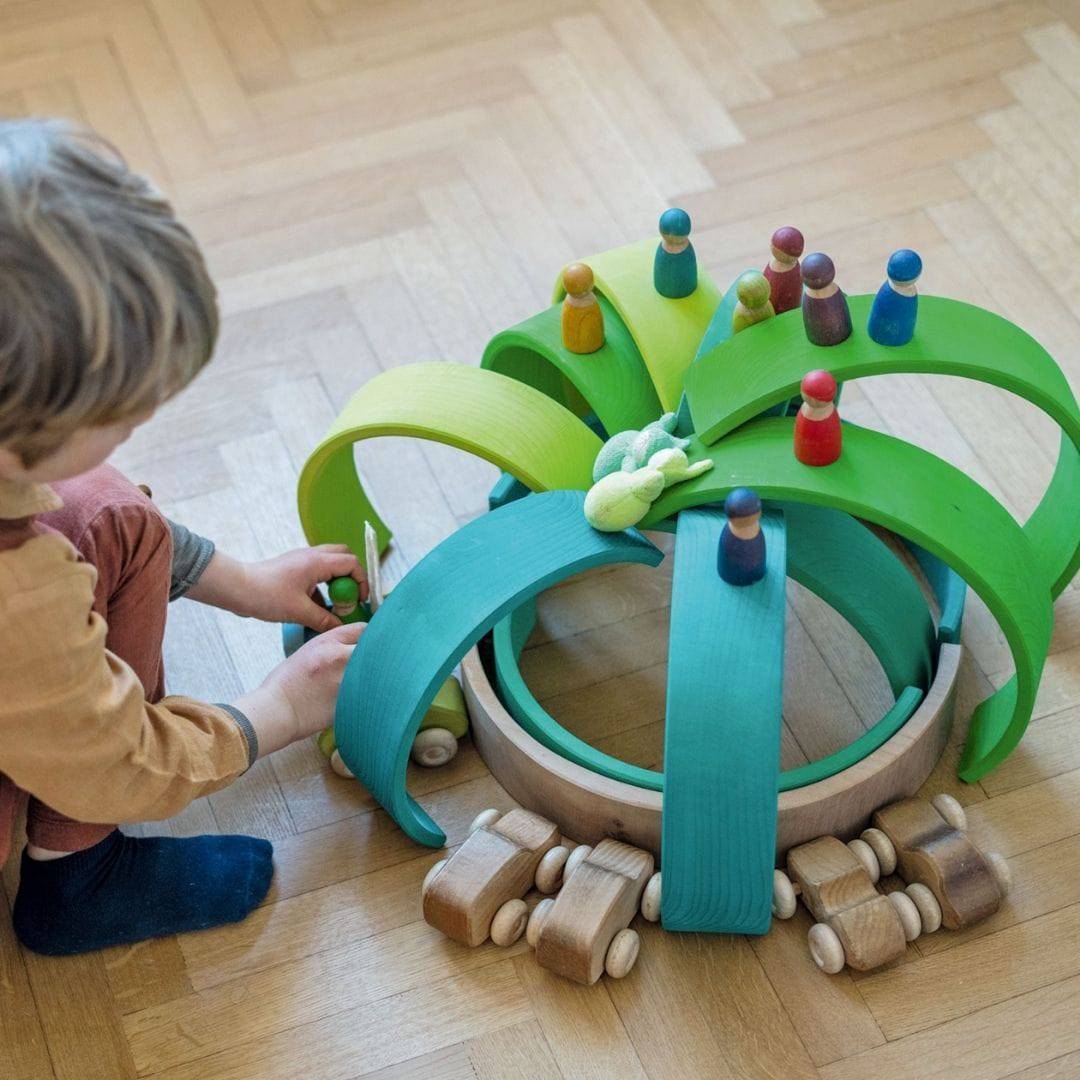 Meadow Green Wooden Rainbow Tunnel