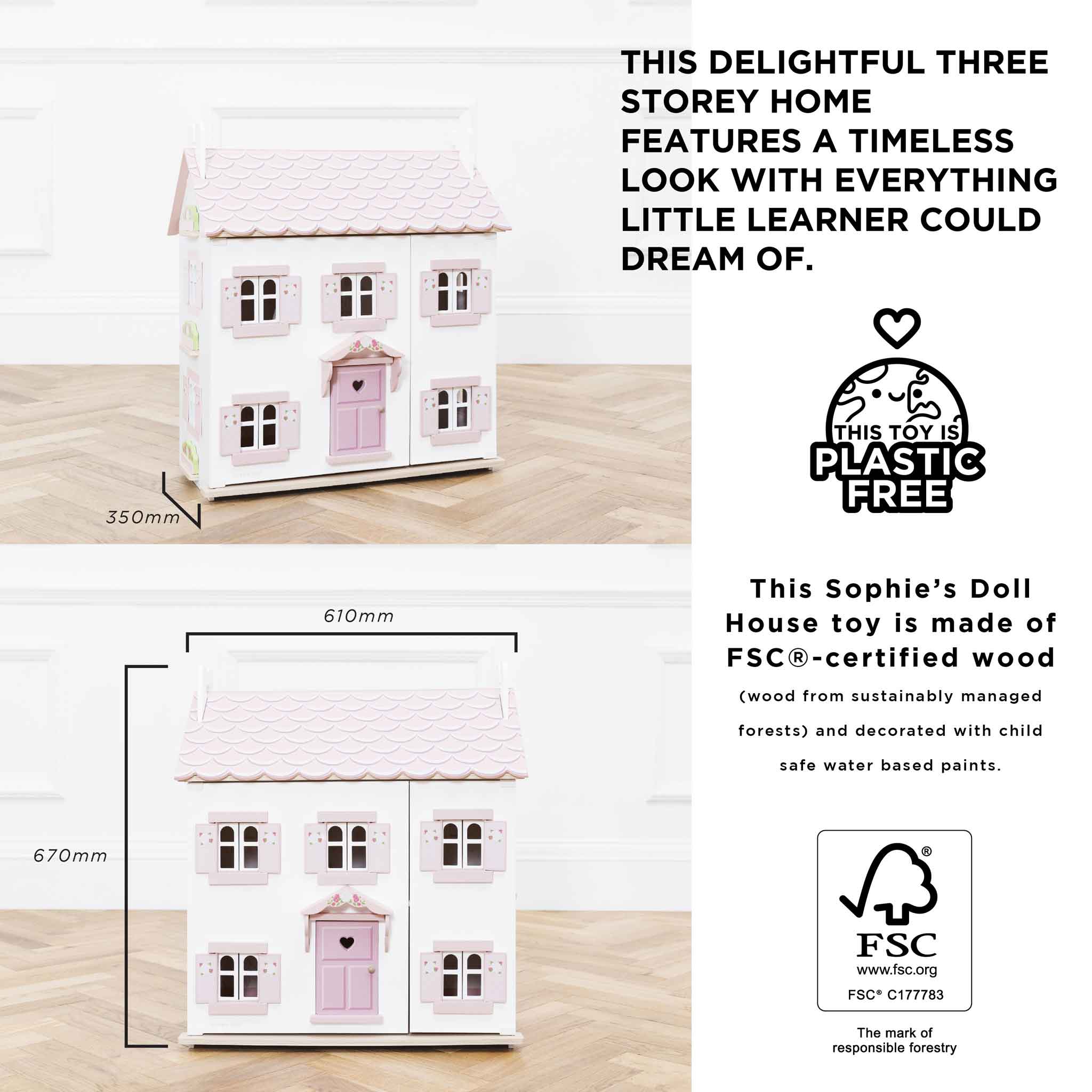 Sophie's Wooden Dolls House