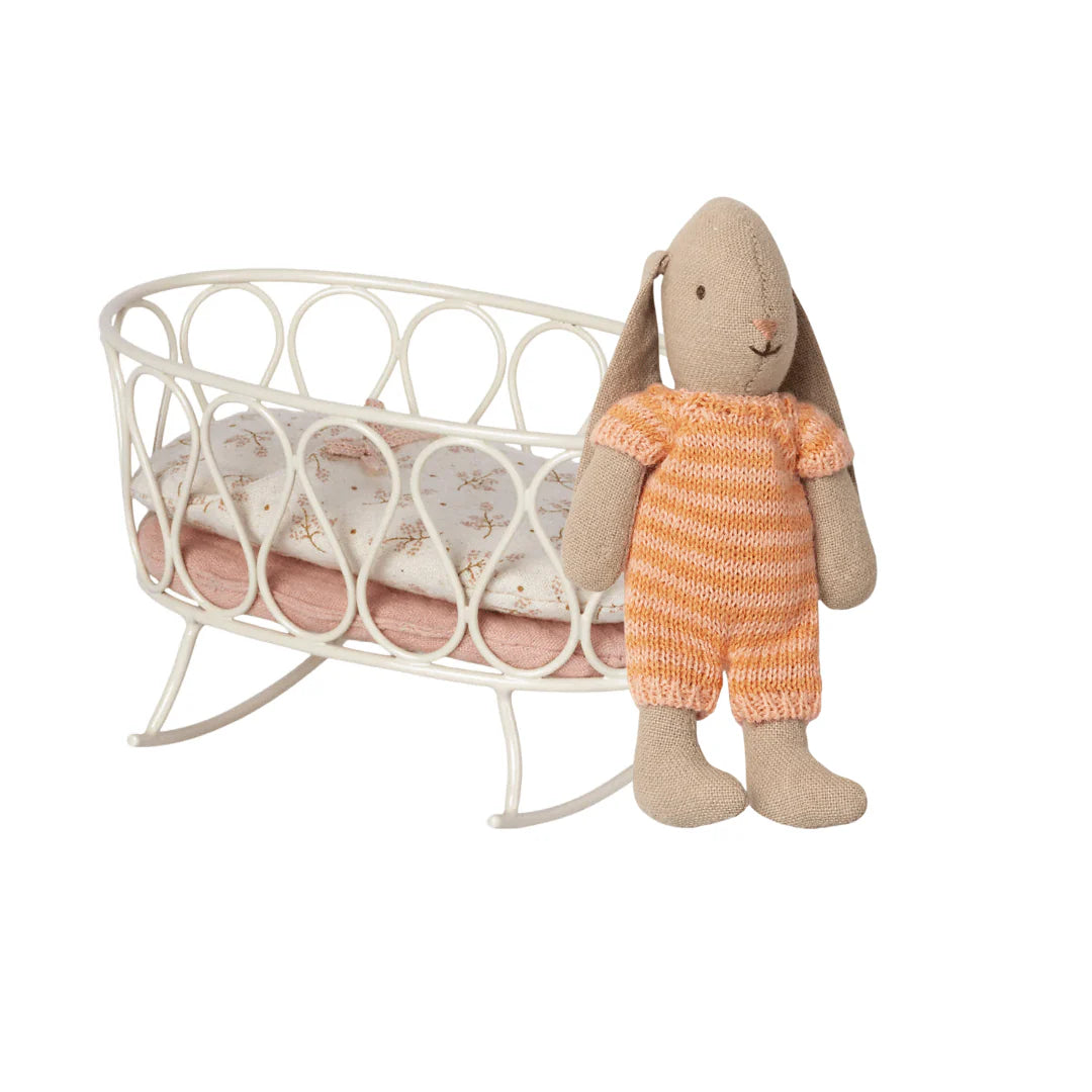 Rose Cradle with Sleeping Bag and Bunny