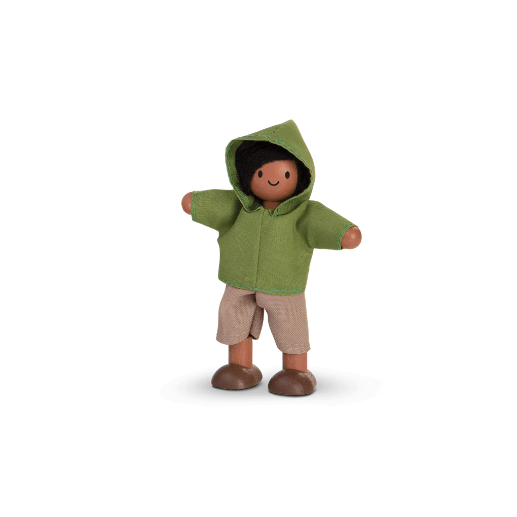 Boy Dollhouse Figure - Medium Skin Tone