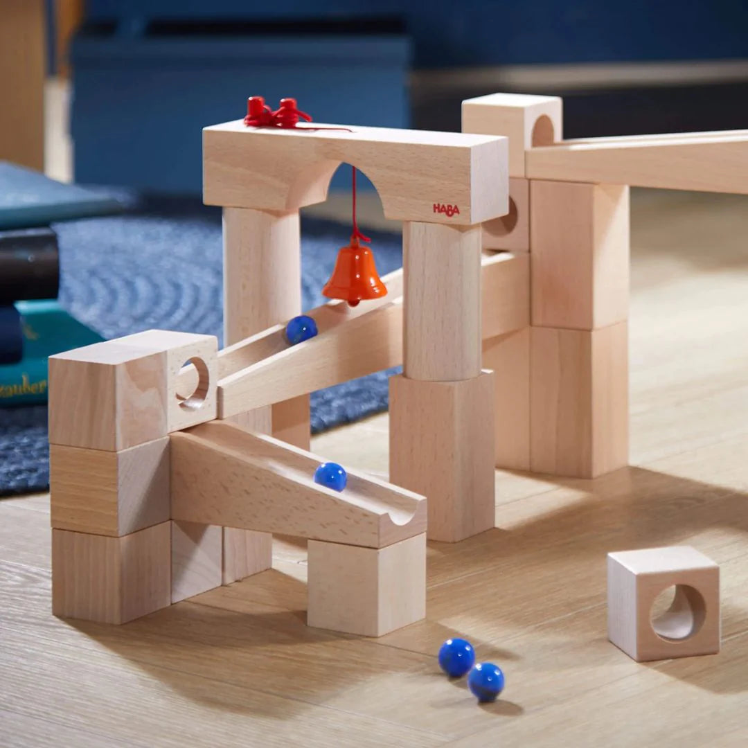 Large Wooden Marble Run Set