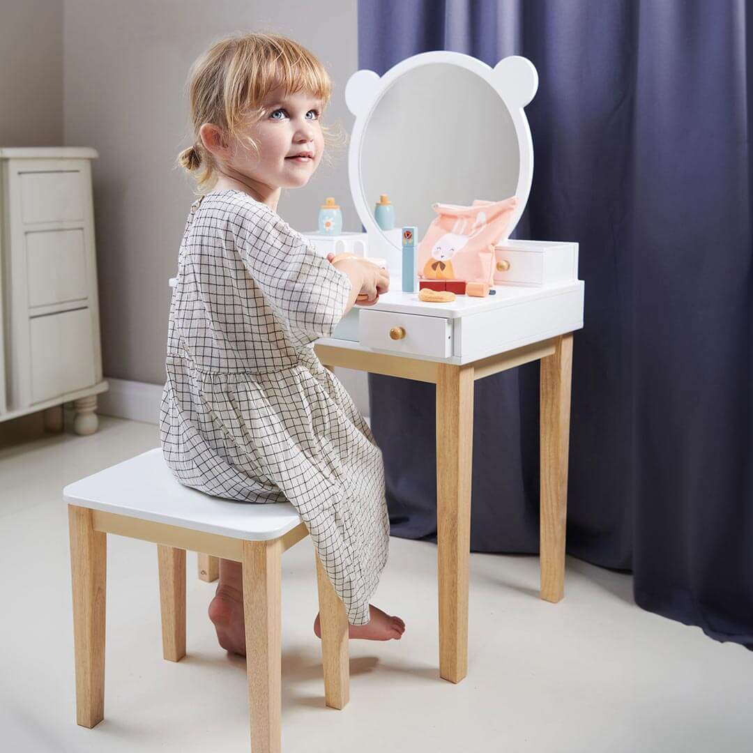 Forest Wooden Dressing Table and Stool