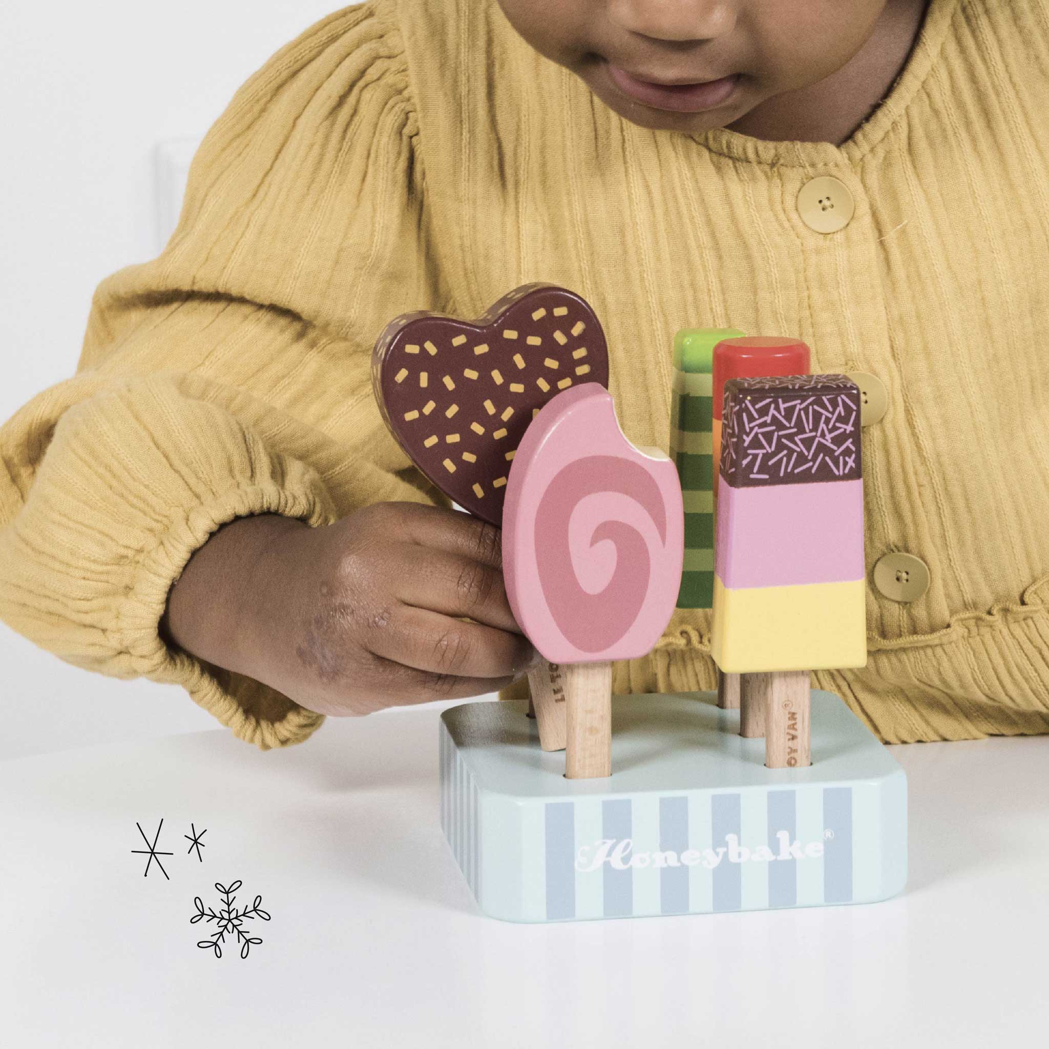 Wooden Ice Lollies Popsicles