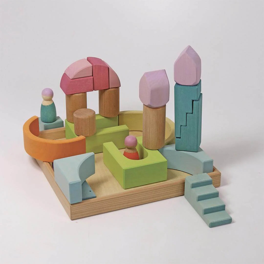 Wooden Building World Cloud Play Set