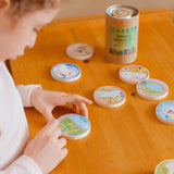 Wooden Math Number Coins Set