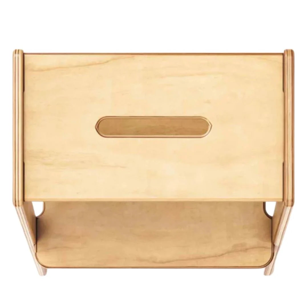 Two-Step Wooden Step Stool - Natural