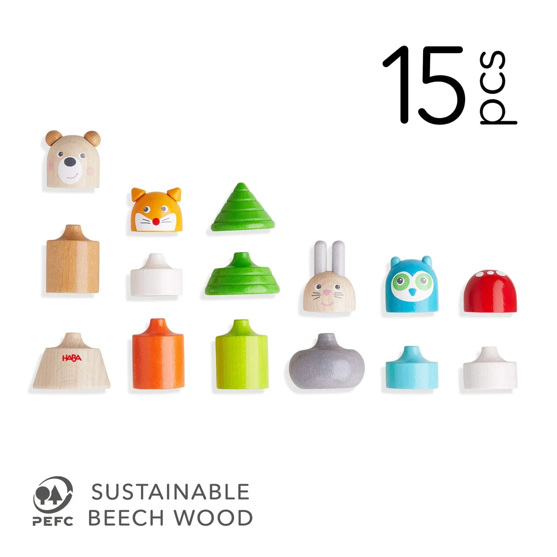 Forest Animals Wooden Stacking Toy