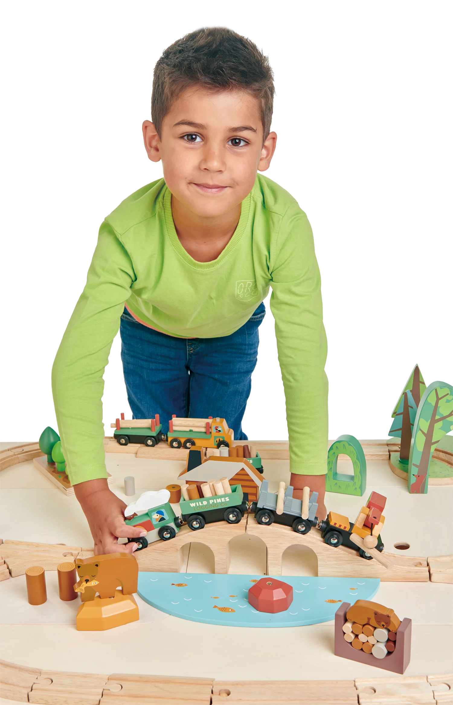 Wild Pines Wooden Train Set