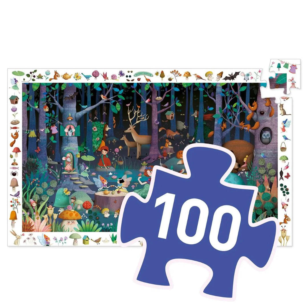 Enchanted Forest Observation Jigsaw Puzzle - 100 Piece