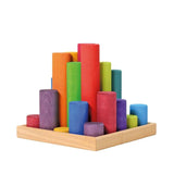 Large Wooden Building Rollers - Assorted Colors