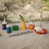 Wooden Rainbow Pots