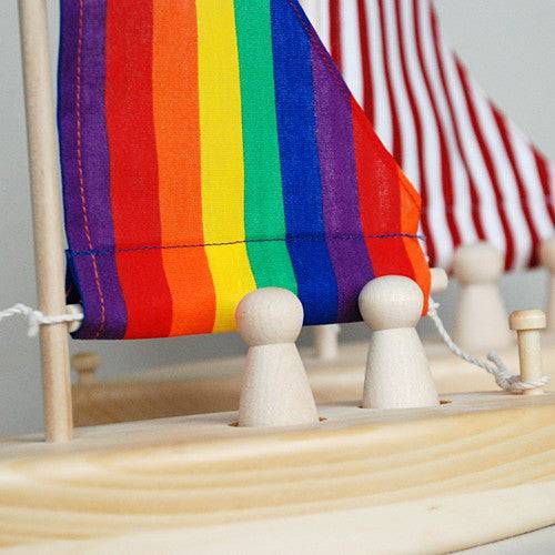 Wooden Toy Sailboat