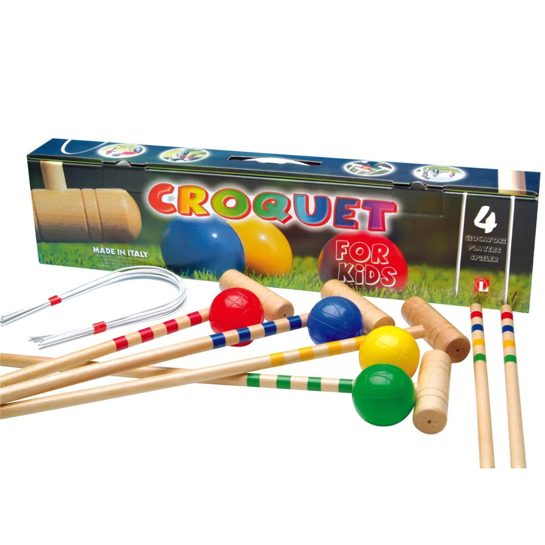 Children's 4 Player Croquet Set