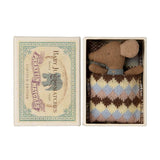 Sleepy Wakey Baby Mouse in a Matchbox - Blue