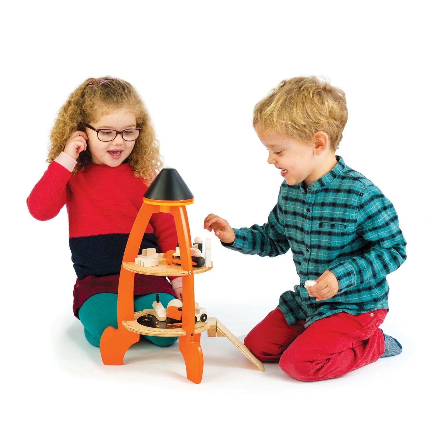 Cosmic Wooden Rocket Play Set