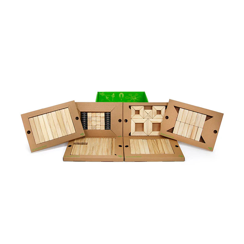 Magnetic Wooden Blocks Classroom Kit - 130 Piece Kit