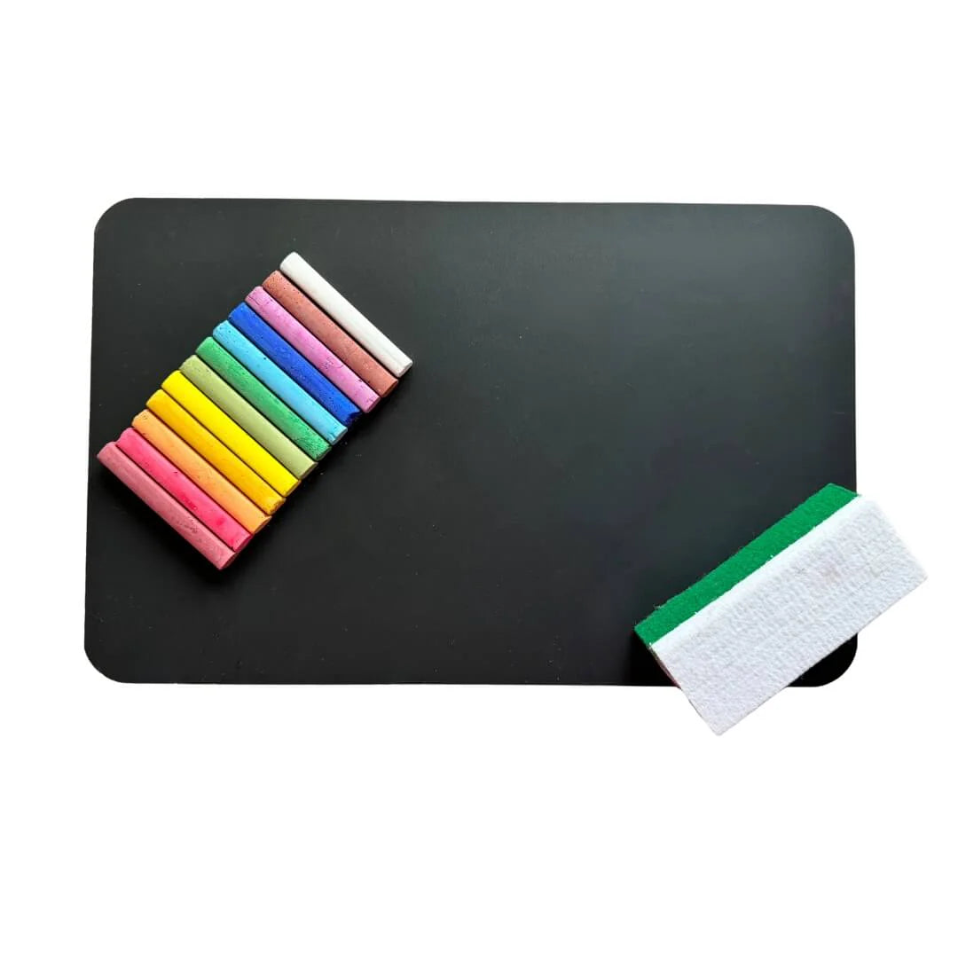 Kids Chalkboard & Eraser Set with Chalk