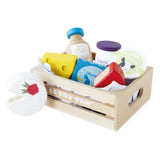 Cheese & Dairy Wooden Market Crate