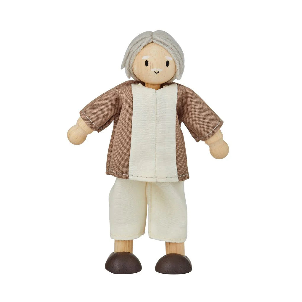 Grandfather Dollhouse Figure - Fair Skin Tone